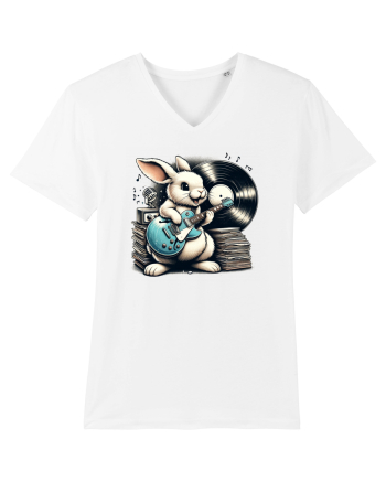 Vintage guitar vinyl Easter Rabbit White