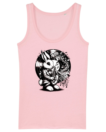 Vintage Easter Rabbit jaz vinyl  Cotton Pink