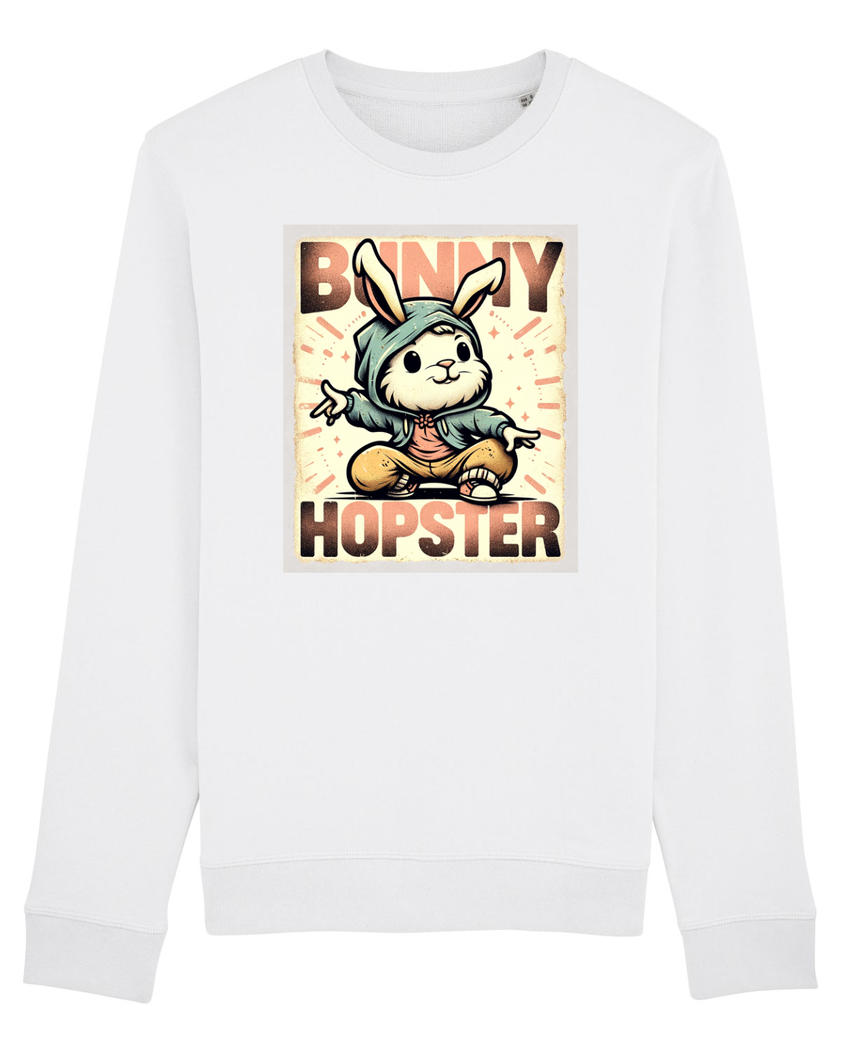 Bluză mânecă lungă Unisex Rise White