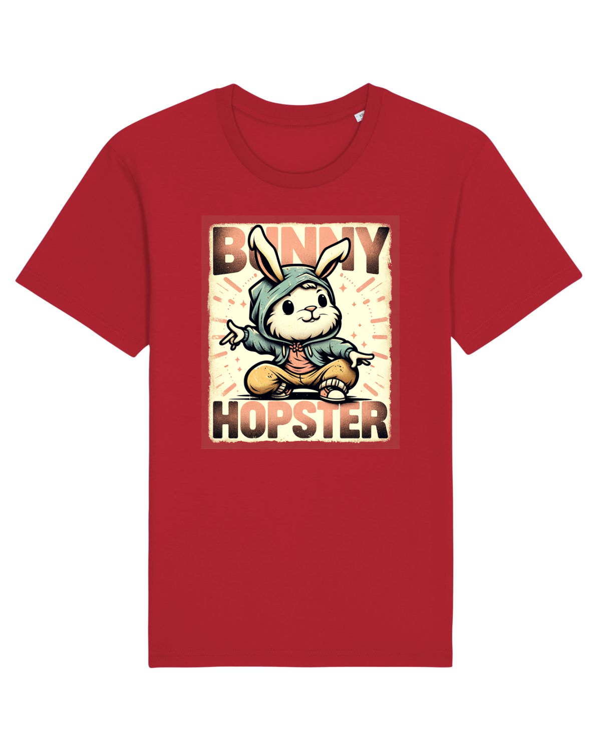 Tricou mânecă scurtă Unisex Rocker Red