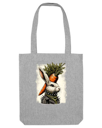 Carrot head - punk Easter bunny Heather Grey