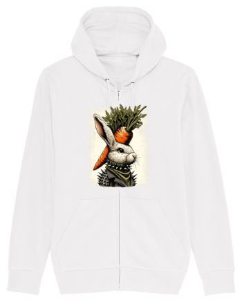 Carrot head - punk Easter bunny White