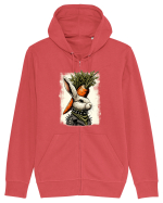 Carrot head - punk Easter bunny Hanorac cu fermoar Unisex Connector