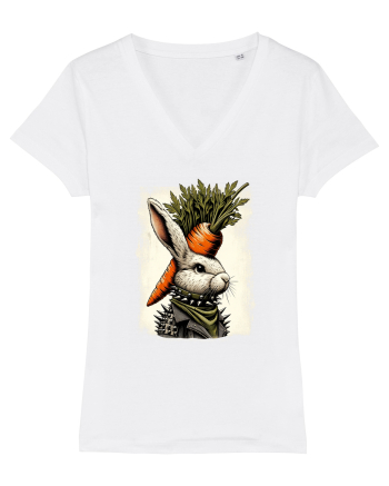 Carrot head - punk Easter bunny White