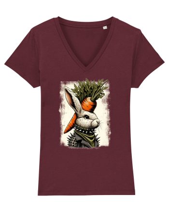 Carrot head - punk Easter bunny Burgundy