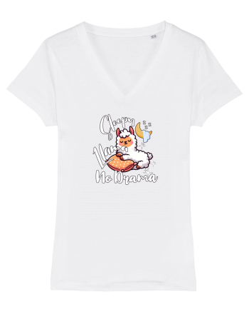 Drama Llama - Llama Drăguța Somnorosa Fără Dramă White