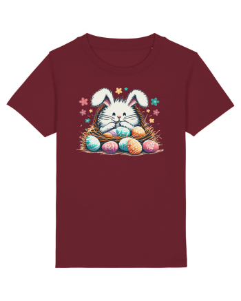 Easter Mood - iepuras dragut cu oua colorate Burgundy