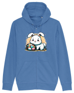 Easter Mood - iepuras dragut cu oua colorate Hanorac cu fermoar Unisex Connector
