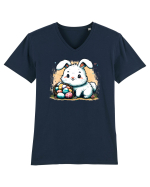 Easter Mood - iepuras dragut cu oua colorate Tricou mânecă scurtă guler V Bărbat Presenter