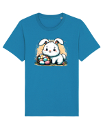 Easter Mood - iepuras dragut cu oua colorate Tricou mânecă scurtă Unisex Rocker