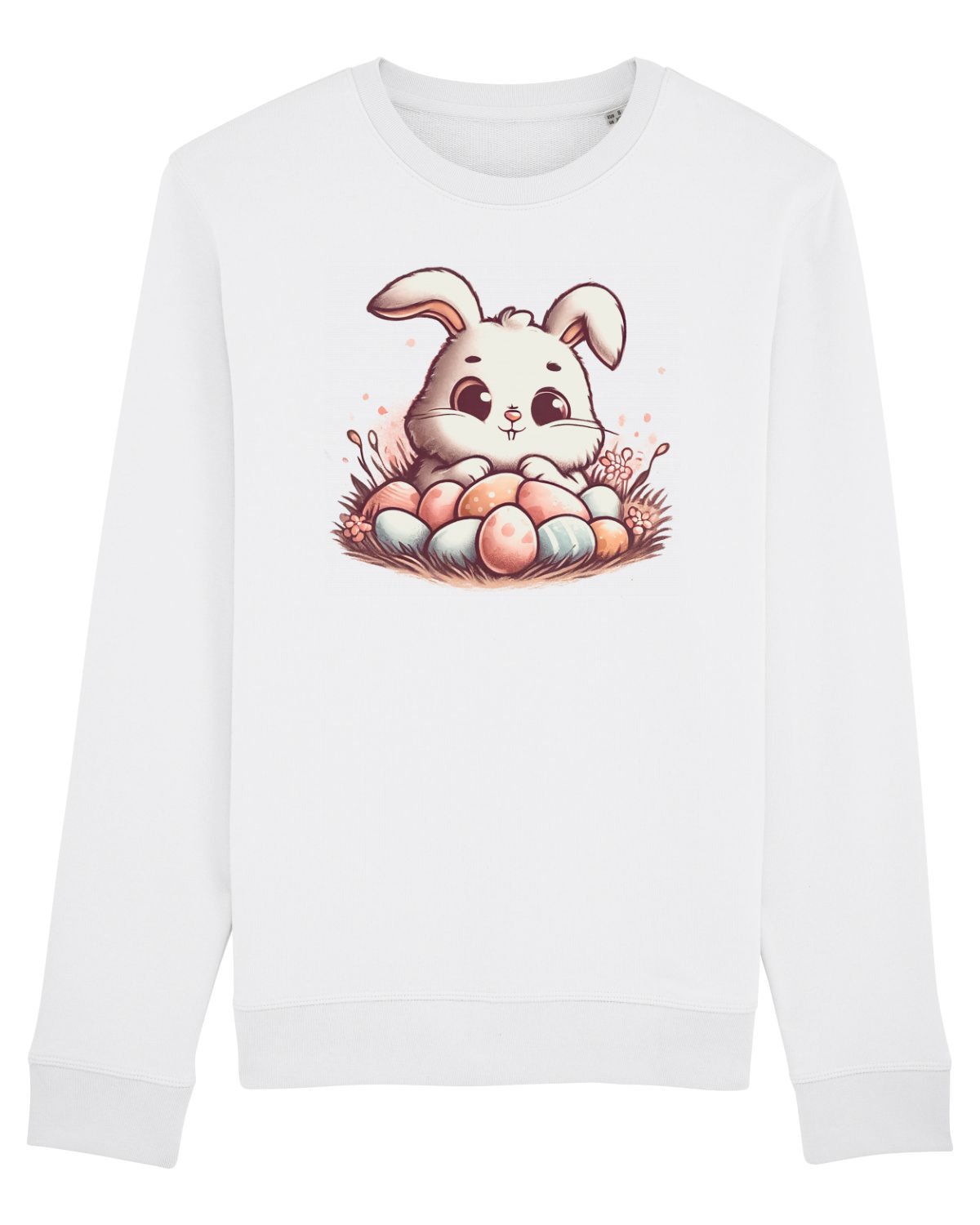 Bluză mânecă lungă Unisex Rise White