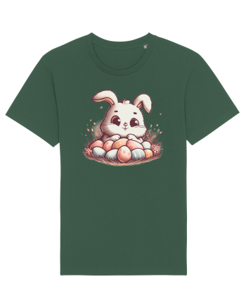 Easter Mood - iepuras dragut cu oua colorate Bottle Green