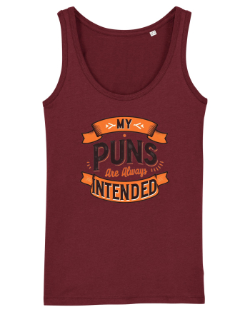 My puns are always intended Burgundy