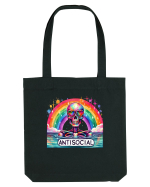 Antisocial Rainbow Skull Sacoșă textilă