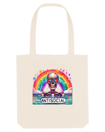 Antisocial Rainbow Skull Natural
