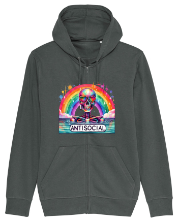 Antisocial Rainbow Skull Anthracite