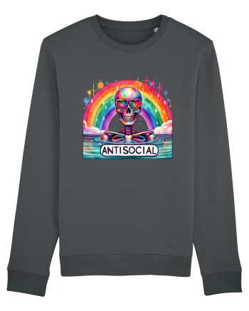Antisocial Rainbow Skull Anthracite