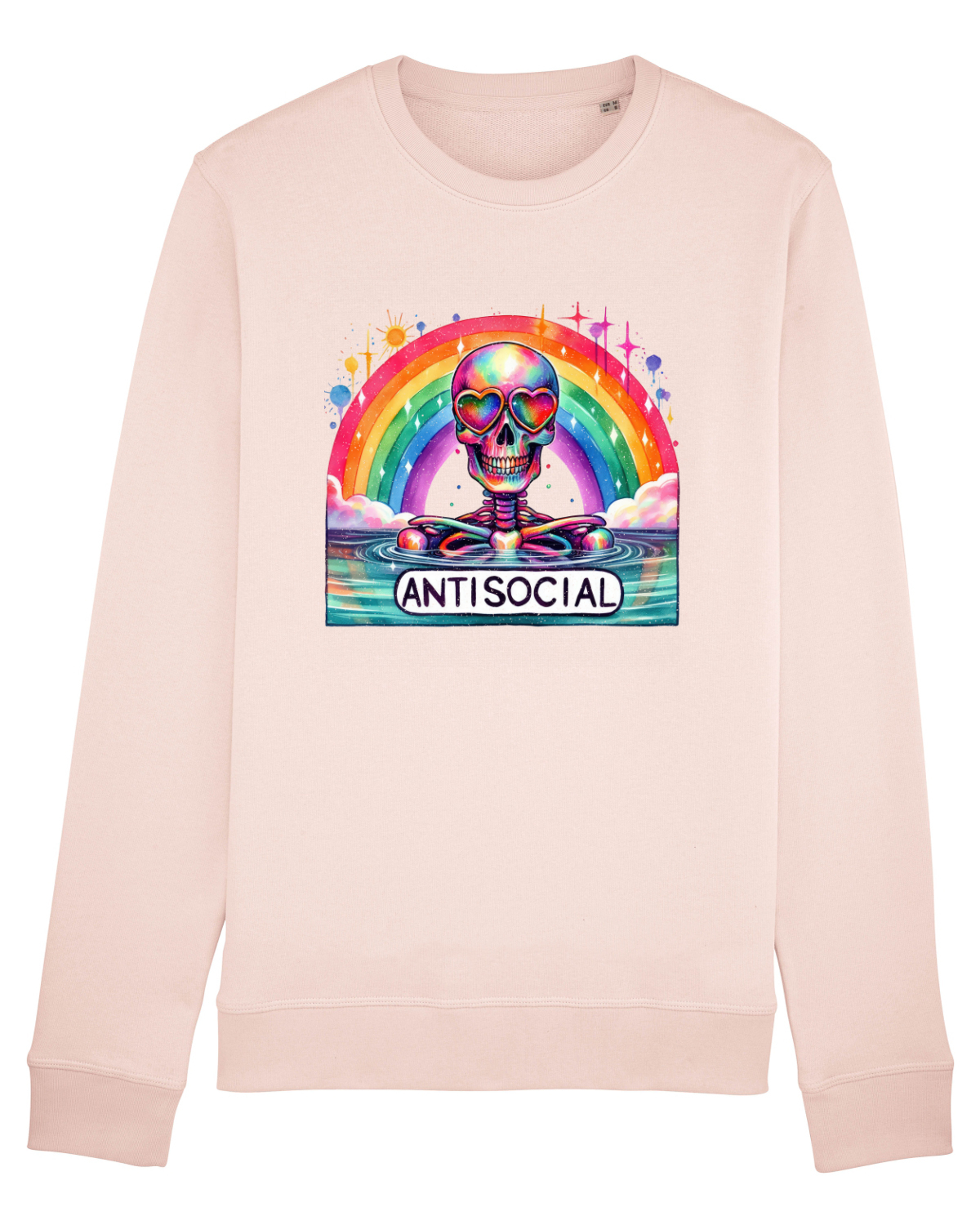 Bluză mânecă lungă Unisex Rise Candy Pink