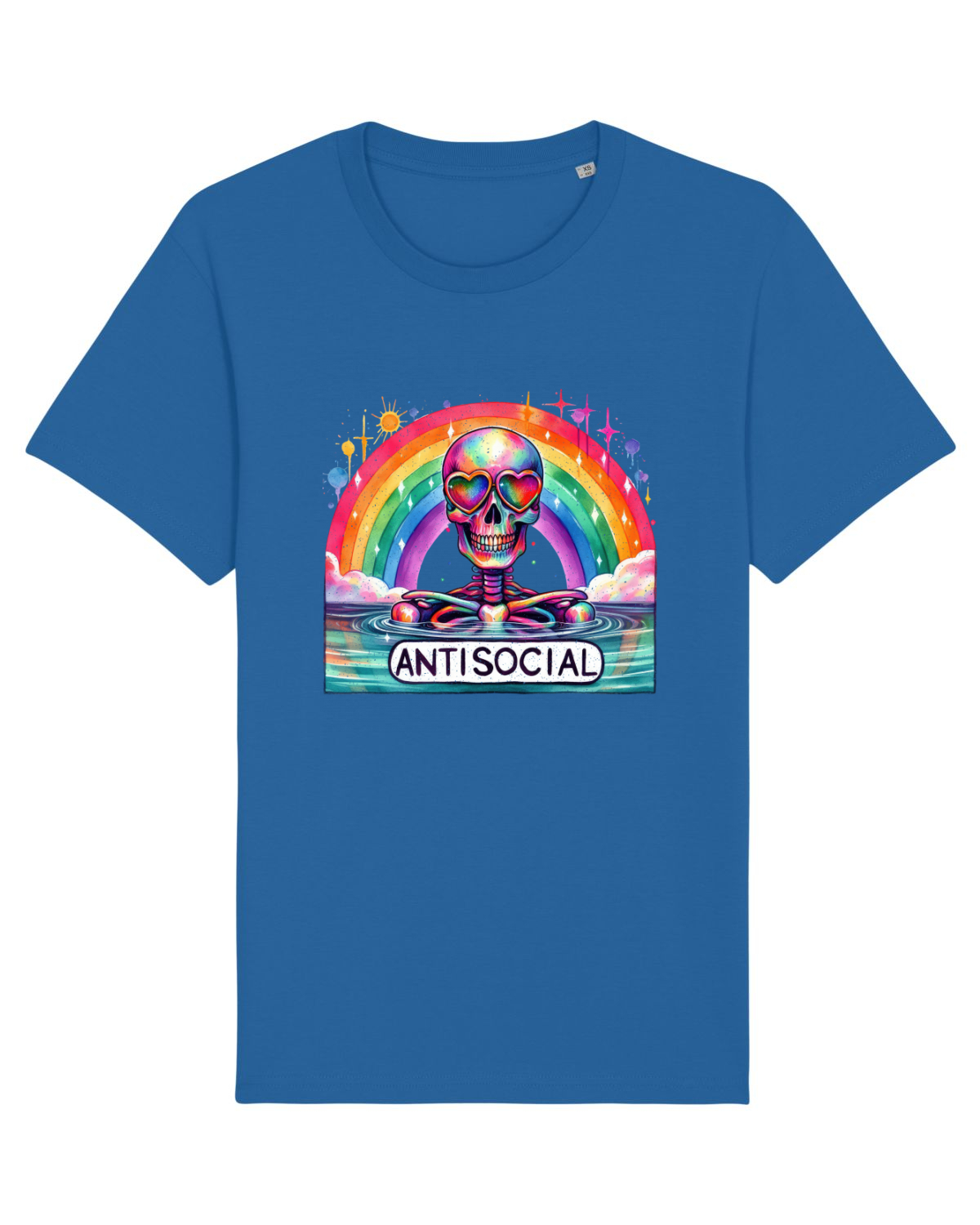 Tricou mânecă scurtă Unisex Rocker Royal Blue