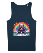 Antisocial Rainbow Skull Maiou Bărbat Runs