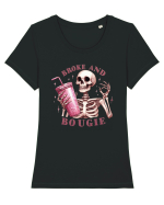 Broke and Bougie Tricou mânecă scurtă guler larg fitted Damă Expresser
