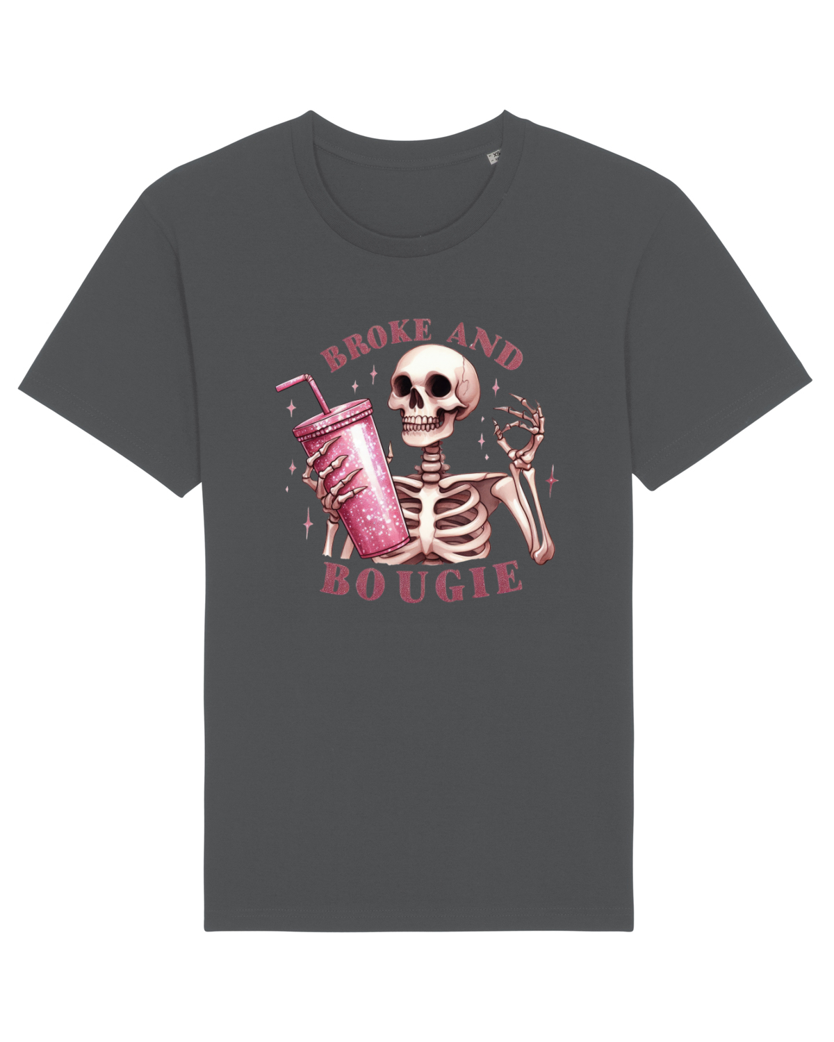 Tricou mânecă scurtă Unisex Rocker Anthracite