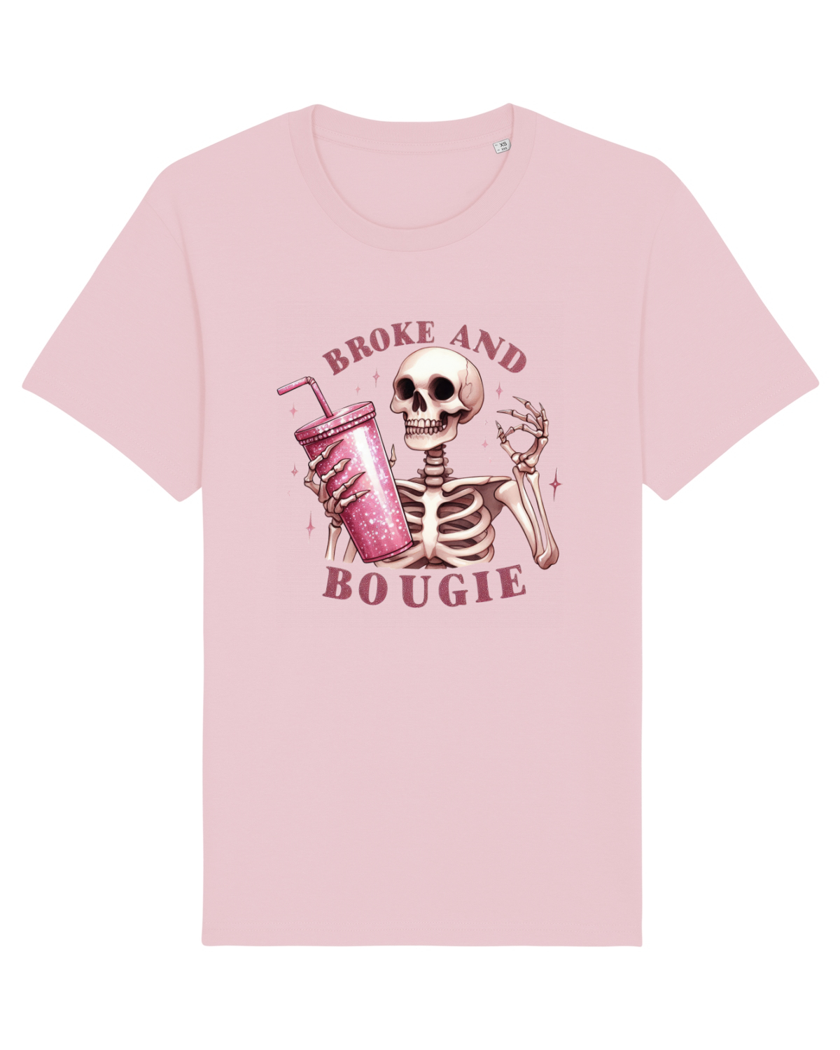 Tricou mânecă scurtă Unisex Rocker Cotton Pink