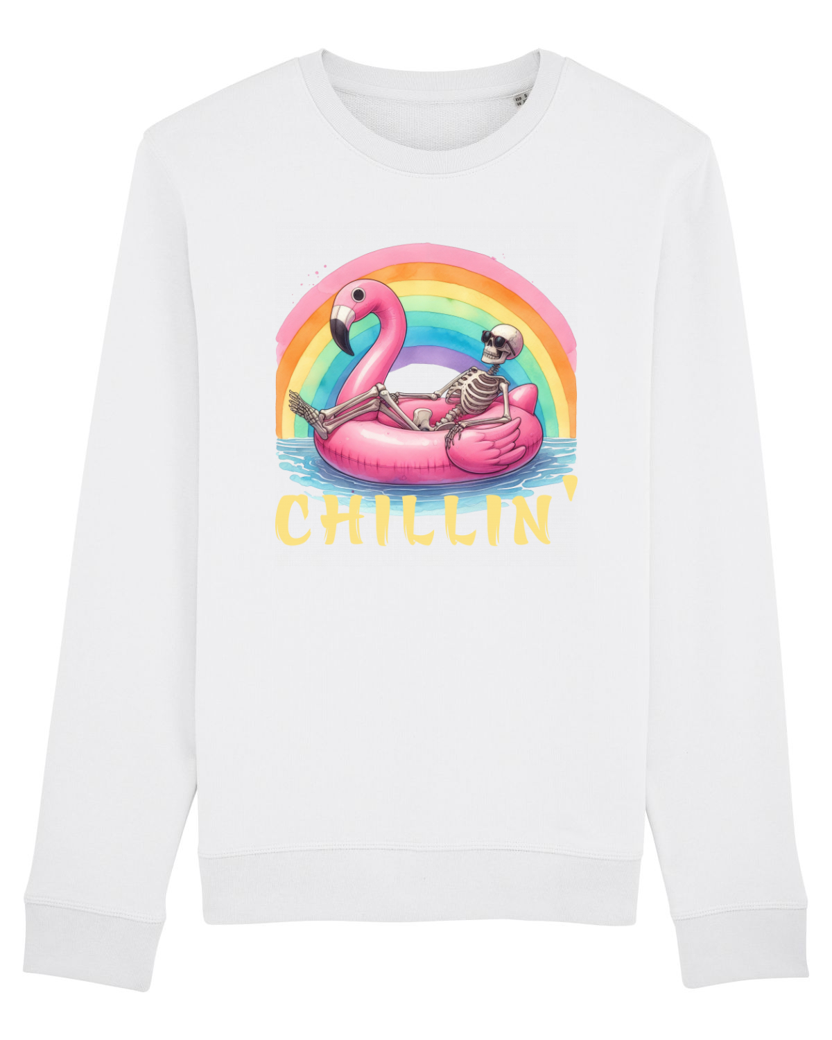 Bluză mânecă lungă Unisex Rise White