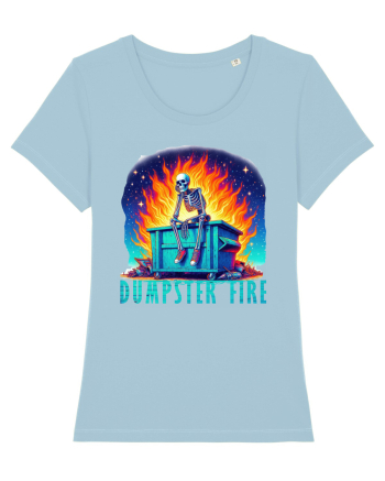 Dumpster Fire Sky Blue