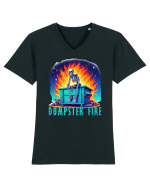 Dumpster Fire Tricou mânecă scurtă guler V Bărbat Presenter