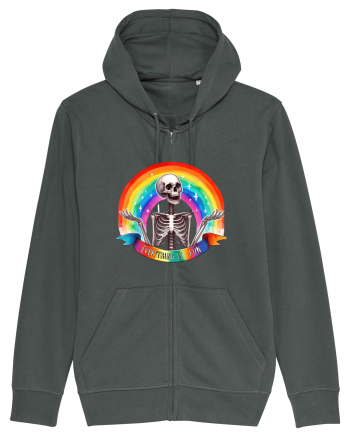 Antisocial Rainbow Skull Anthracite