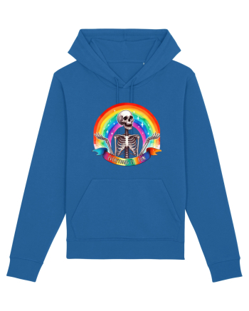 Antisocial Rainbow Skull Royal Blue