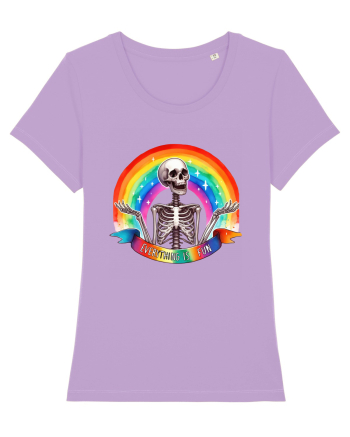 Antisocial Rainbow Skull Lavender Dawn