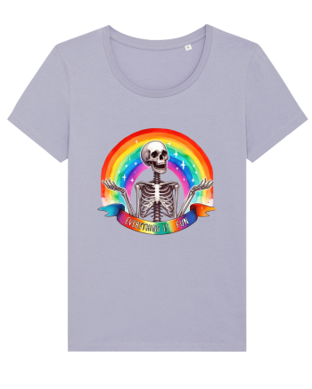 Antisocial Rainbow Skull Lavender