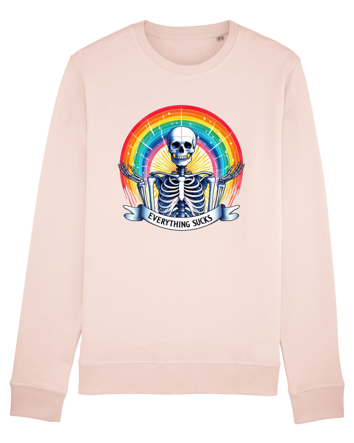 Bluză mânecă lungă Unisex Rise Candy Pink