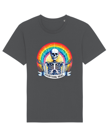 Antisocial Rainbow Skull Anthracite