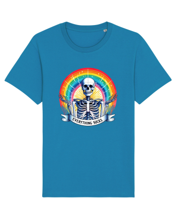 Antisocial Rainbow Skull Azur