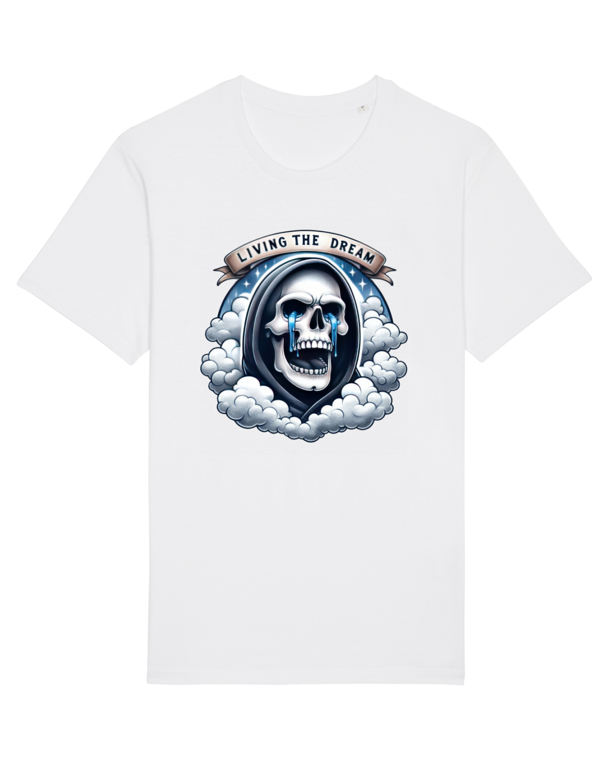 Tricou mânecă scurtă Unisex Rocker White