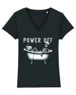 Power Off Tricou mânecă scurtă guler V Damă Evoker