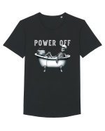 Power Off Tricou mânecă scurtă guler larg Bărbat Skater
