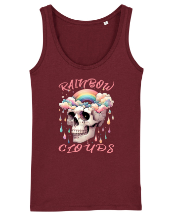 Rainbow Clouds Burgundy