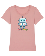 Robot Copii Beep Boop Drăguț - Roboți Tricou mânecă scurtă guler larg fitted Damă Expresser