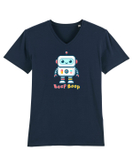 Robot Copii Beep Boop Drăguț - Roboți Tricou mânecă scurtă guler V Bărbat Presenter