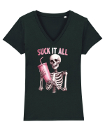 Suck It All Tricou mânecă scurtă guler V Damă Evoker
