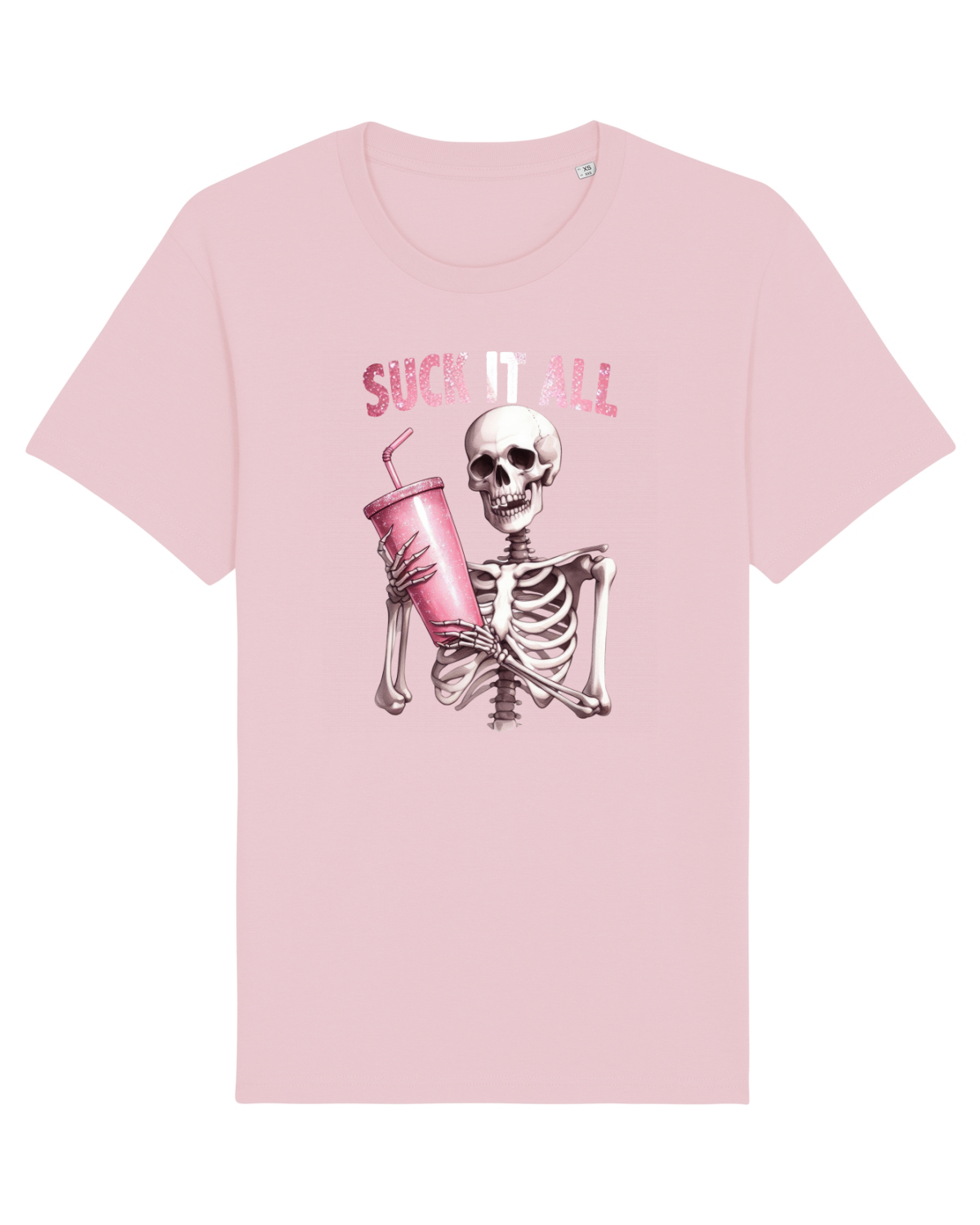 Tricou mânecă scurtă Unisex Rocker Cotton Pink
