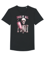 Suck It All Tricou mânecă scurtă guler larg Bărbat Skater