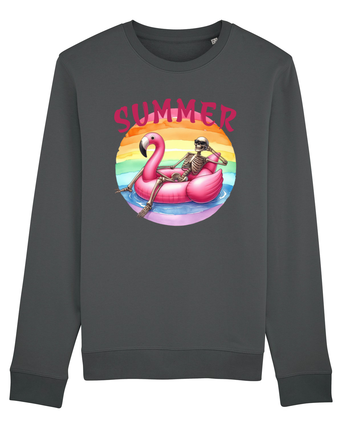 Bluză mânecă lungă Unisex Rise Anthracite