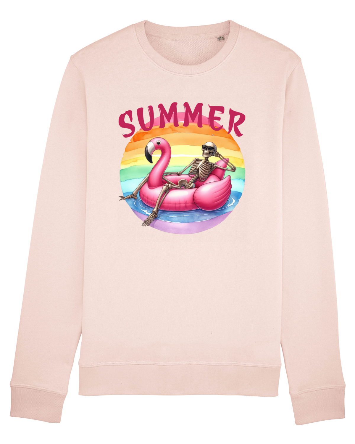 Bluză mânecă lungă Unisex Rise Candy Pink