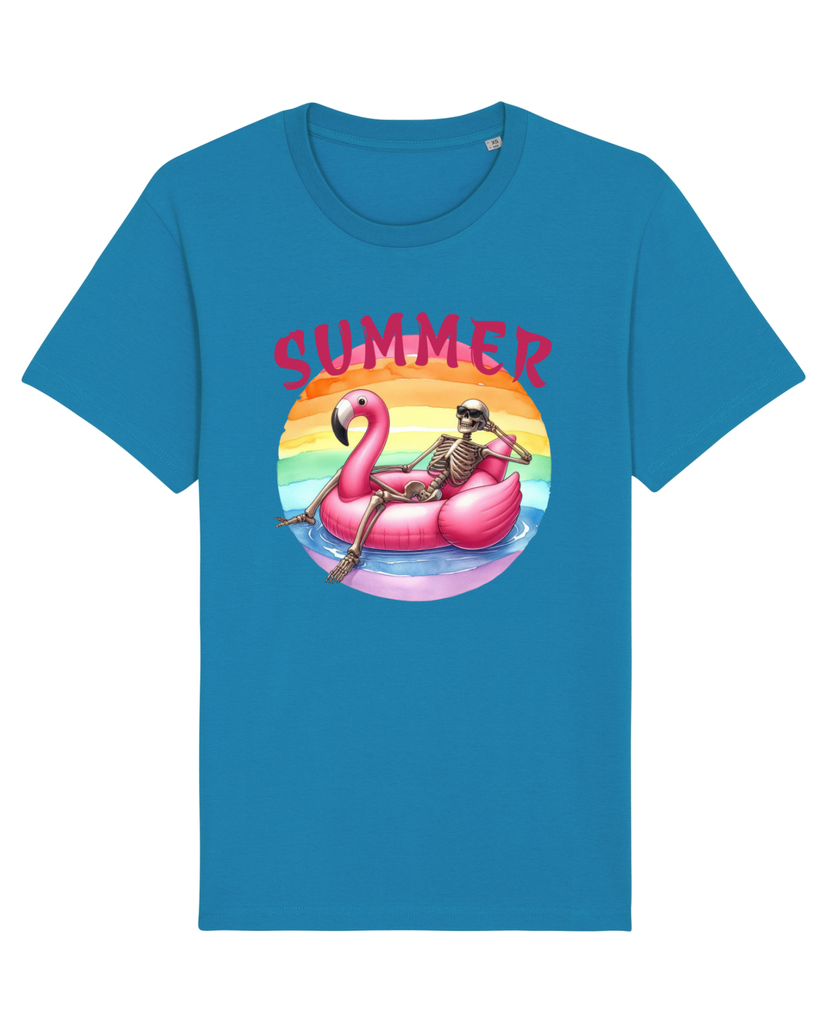 Tricou mânecă scurtă Unisex Rocker Azur