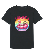 Summer Tricou mânecă scurtă guler larg Bărbat Skater